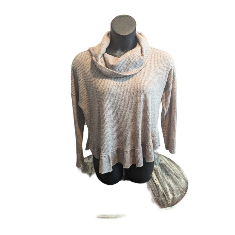 MAEVE Anthropologie‎ sweater with ruffle hem